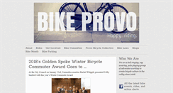 Desktop Screenshot of bikeprovo.org