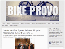 Tablet Screenshot of bikeprovo.org
